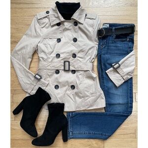 Cropped Trench Coat